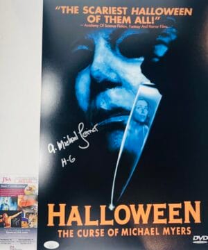 A MICHAEL LERNER SIGNED 12X18 PHOTO POSTER HALLOWEEN 6 MICHAEL MYERS JSA HH12201