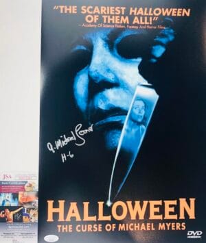 A MICHAEL LERNER SIGNED 12X18 PHOTO POSTER HALLOWEEN 6 MICHAEL MYERS JSA HH12203