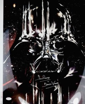 DAVE DAVID PROWSE DARTH VADER SIGNED METALLIC 16X20 PHOTO STAR WARS JSA 744