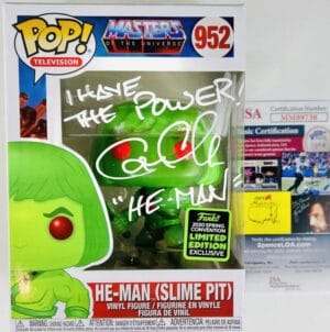 CAM CLARKE SIGNED FUNKO POP HE-MAN MASTERS OF THE UNIVERSE 991 EXCLUSIVE JSA 738