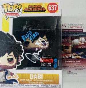 JASON LIEBRECHT SIGNED DABI FUNKO NYCC 2019 EXCLUSIVE MY HERO ACADEMIA JSA 064
