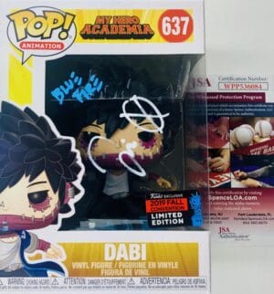 JASON LIEBRECHT SIGNED DABI FUNKO NYCC 2019 EXCLUSIVE MY HERO ACADEMIA JSA 084