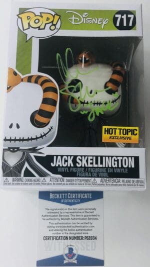 CHRIS SARANDON SIGNED JACK SKELLINGTON FUNKO NIGHTMARE BEFORE CHRISTMAS BAS 934