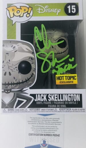 CHRIS SARANDON SIGNED JACK SKELLINGTON FUNKO NIGHTMARE BEFORE CHRISTMAS BAS 242