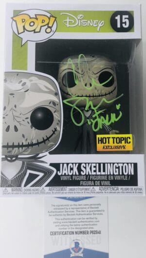 CHRIS SARANDON SIGNED JACK SKELLINGTON FUNKO NIGHTMARE BEFORE CHRISTMAS BAS 941