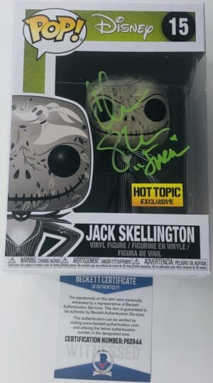 CHRIS SARANDON SIGNED JACK SKELLINGTON FUNKO NIGHTMARE BEFORE CHRISTMAS BAS 944