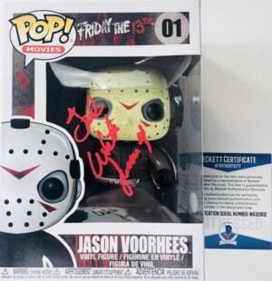 TED WHITE SIGNED JASON VOORHESS FUNKO POP FRIDAY THE 13TH AUTOGRAPH BAS 802