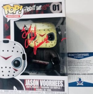 TED WHITE SIGNED JASON VOORHESS FUNKO POP FRIDAY THE 13TH AUTOGRAPH BAS 815