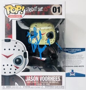 TED WHITE SIGNED JASON VOORHESS FUNKO POP FRIDAY THE 13TH AUTOGRAPH BAS 792