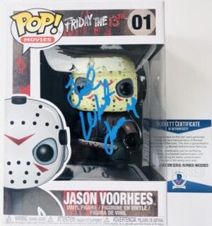 TED WHITE SIGNED JASON VOORHESS FUNKO POP FRIDAY THE 13TH AUTOGRAPH BAS 803