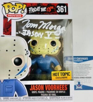 TOM MORGA SIGNED JASON VOORHEES FUNKO HOT TOPIC 361 FRIDAY THE 13TH BAS 269