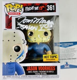 TOM MORGA SIGNED JASON VOORHEES FUNKO HOT TOPIC 361 FRIDAY THE 13TH BAS 262