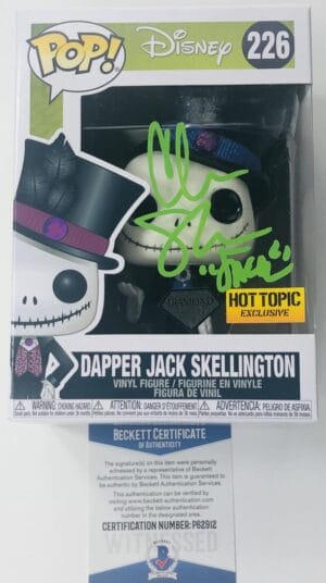 CHRIS SARANDON SIGNED JACK SKELLINGTON FUNKO NIGHTMARE BEFORE CHRISTMAS BAS 912