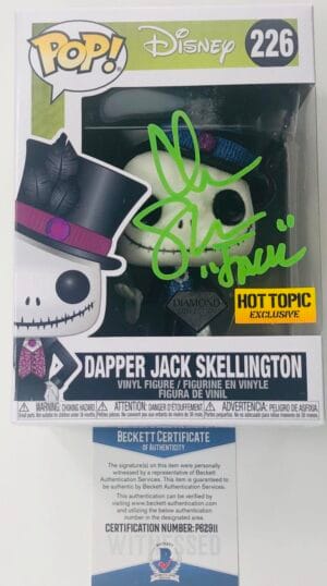 CHRIS SARANDON SIGNED JACK SKELLINGTON FUNKO NIGHTMARE BEFORE CHRISTMAS BAS 911