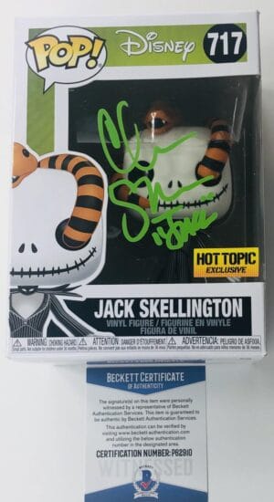 CHRIS SARANDON SIGNED JACK SKELLINGTON FUNKO NIGHTMARE BEFORE CHRISTMAS BAS 910