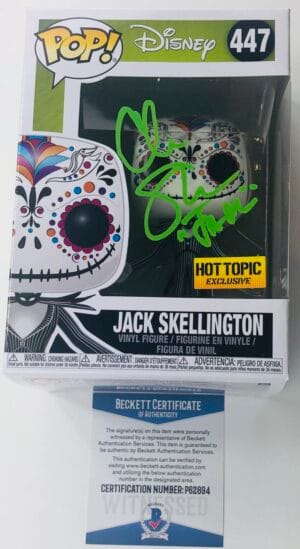 CHRIS SARANDON SIGNED JACK SKELLINGTON FUNKO NIGHTMARE BEFORE CHRISTMAS BAS 894
