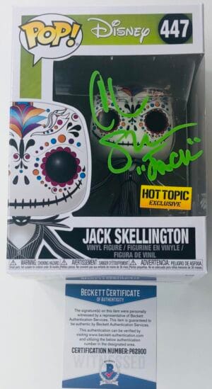 CHRIS SARANDON SIGNED JACK SKELLINGTON FUNKO NIGHTMARE BEFORE CHRISTMAS BAS 900