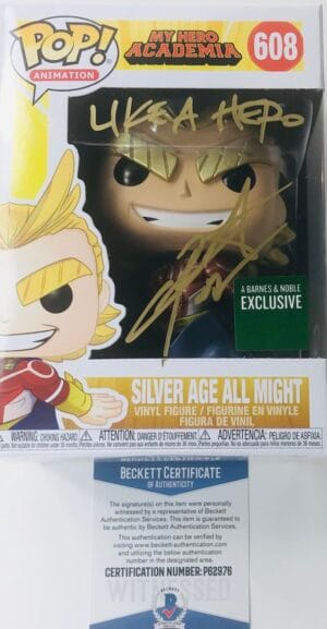 CHRIS SABAT SIGNED SILVER AGE ALL MIGHT FUNKO EXCLUSIVE MY HERO ACADEMIA BAS 976