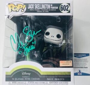 CHRIS SARANDON SIGNED JACK SKELLINGTON FUNKO NIGHTMARE BEFORE CHRISTMAS BAS 906
