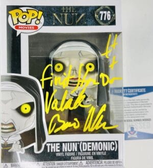 BONNIE AARONS SIGNED THE NUN DEMONIC FUNKO POP 775 THE CONJURING HORROR BAS 125