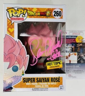 SEAN SCHEMMEL SIGNED SUPER SAIYAN ROSE FUNKO 260 DRAGON BALL Z ANIME GOKU JSA 28