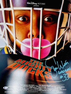 SHAUN WEISS SIGNED 16X20 PHOTO THE MIGHTY DUCKS DISNEY GOLDBERG POSTER BAS 376