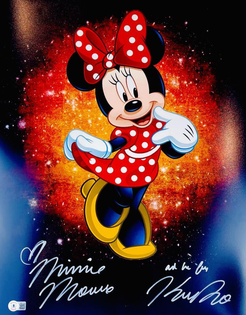 KAITLYN ROBROCK SIGNED MINNIE MOUSE 16X20 PHOTO DISNEY BECKETT WITNESS BAS 034