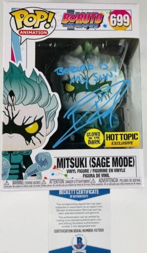 ROBBIE DAYMOND SIGNED MITSUKI SAGE MODE FUNKO BORUTO HOT TOPIC EXCLUSIVE BAS 059
