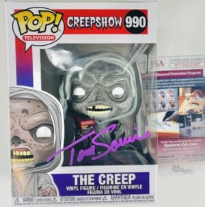 TOM SAVINI SIGNED THE CREEP FUNKO POP 990 CREEPSHOW HORROR AUTOGRAPH JSA 397