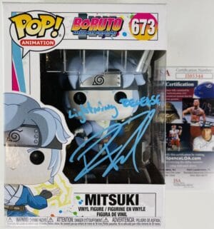 ROBBIE DAYMOND SIGNED MITSUKI FUNKO 673 BORUTO ANIME AUTOGRAPH JSA 344
