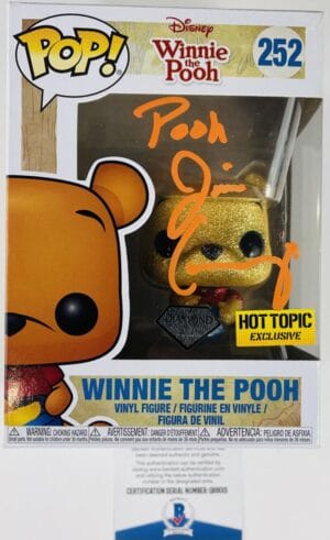 JIM CUMMINGS SIGNED WINNIE THE POOH DIAMOND FUNKO 252 HOT TOPIC DISNEY BAS 015