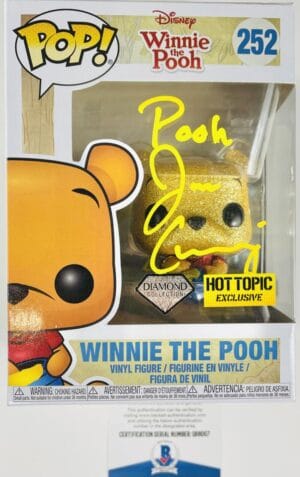 JIM CUMMINGS SIGNED WINNIE THE POOH DIAMOND FUNKO 252 HOT TOPIC DISNEY BAS 007