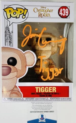 JIM CUMMINGS SIGNED TIGGER FUNKO 439 CHRISTOPHER ROBIN WINNIE THE POOH BAS 023