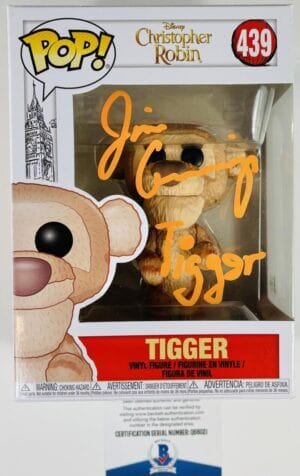 JIM CUMMINGS SIGNED TIGGER FUNKO 439 CHRISTOPHER ROBIN WINNIE THE POOH BAS 021