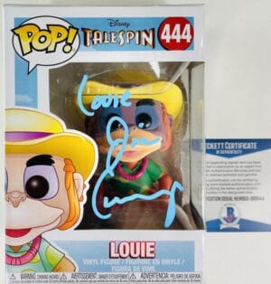 JIM CUMMINGS SIGNED LOUIE FUNKO POP VINYL 444 TALESPIN DISNEY AUTOGRAPH BAS 044