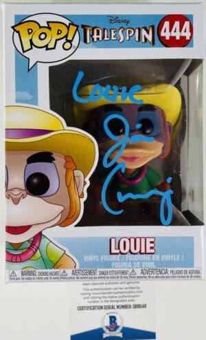 JIM CUMMINGS SIGNED LOUIE FUNKO POP VINYL 444 TALESPIN DISNEY AUTOGRAPH BAS 046