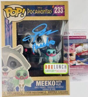 JOHN KASSIR SIGNED MEEKO BOX LUNCH EARTH DAY FUNKO 233 POCAHONTAS DISNEY JSA 332