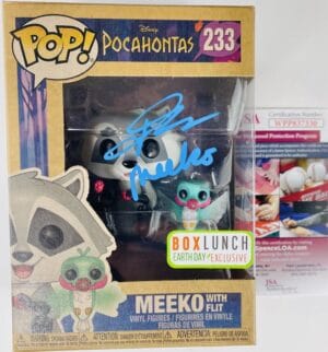 JOHN KASSIR SIGNED MEEKO BOX LUNCH EARTH DAY FUNKO 233 POCAHONTAS DISNEY JSA 330