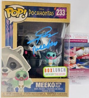 JOHN KASSIR SIGNED MEEKO BOX LUNCH EARTH DAY FUNKO 233 POCAHONTAS DISNEY JSA 329