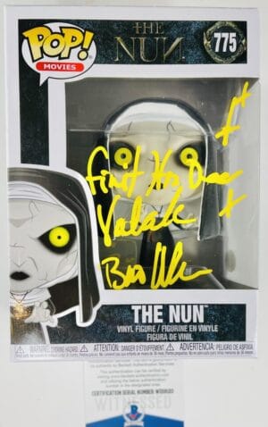 BONNIE AARONS SIGNED THE NUN FUNKO POP 775 THE CONJURING HORROR AUTOGRAPH BAS 20