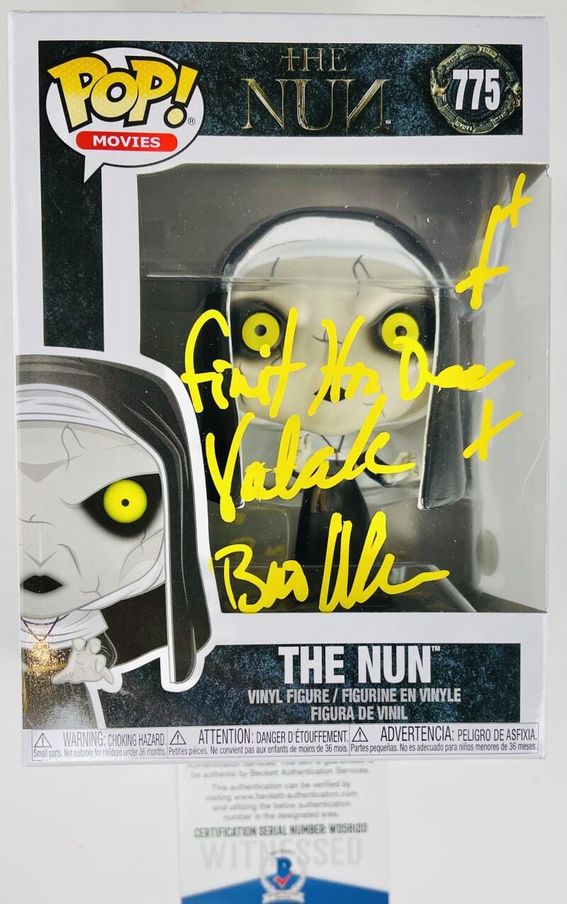 BONNIE AARONS SIGNED THE NUN FUNKO POP 775 THE CONJURING HORROR AUTOGRAPH BAS 20