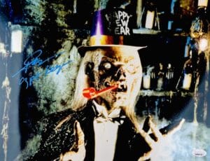 JOHN KASSIR SIGNED CRYPTKEEPER METALLIC 11X14 PHOTO TALES FROM THE CRYPT JSA 260
