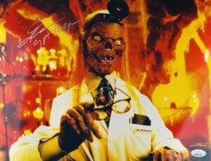JOHN KASSIR SIGNED CRYPTKEEPER METALLIC 11X14 PHOTO TALES FROM THE CRYPT JSA 259