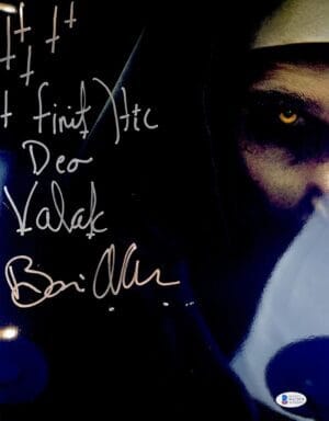 BONNIE AARONS SIGNED 11X14 METALLIC PHOTO THE NUN BECKETT THE CONJURING BAS 978