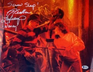 HEATHER LANGENKAMP SIGNED 11X14 METALLIC PHOTO NIGHTMARE ON ELM STREET BAS 113