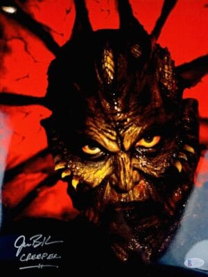 JONATHAN BRECK JEEPERS CREEPERS SIGNED 11X14 METALLIC PHOTO THE CREEPER BAS 034