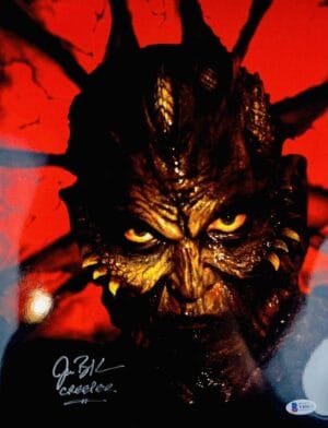 JONATHAN BRECK JEEPERS CREEPERS SIGNED 11X14 METALLIC PHOTO THE CREEPER BAS 035