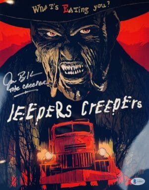 JONATHAN BRECK JEEPERS CREEPERS SIGNED 11X14 METALLIC PHOTO THE CREEPER BAS 037