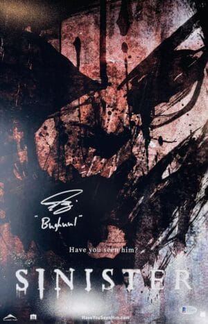 NICHOLAS KING SIGNED SINISTER 12X18 PHOTO MINI POSTER BUGHUUL JSA 889