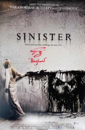 NICHOLAS KING SIGNED SINISTER 12X18 PHOTO MINI POSTER BUGHUUL JSA 877